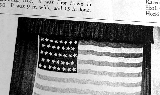 Historic 38-star United States flag made by women of Hockinson in 1889