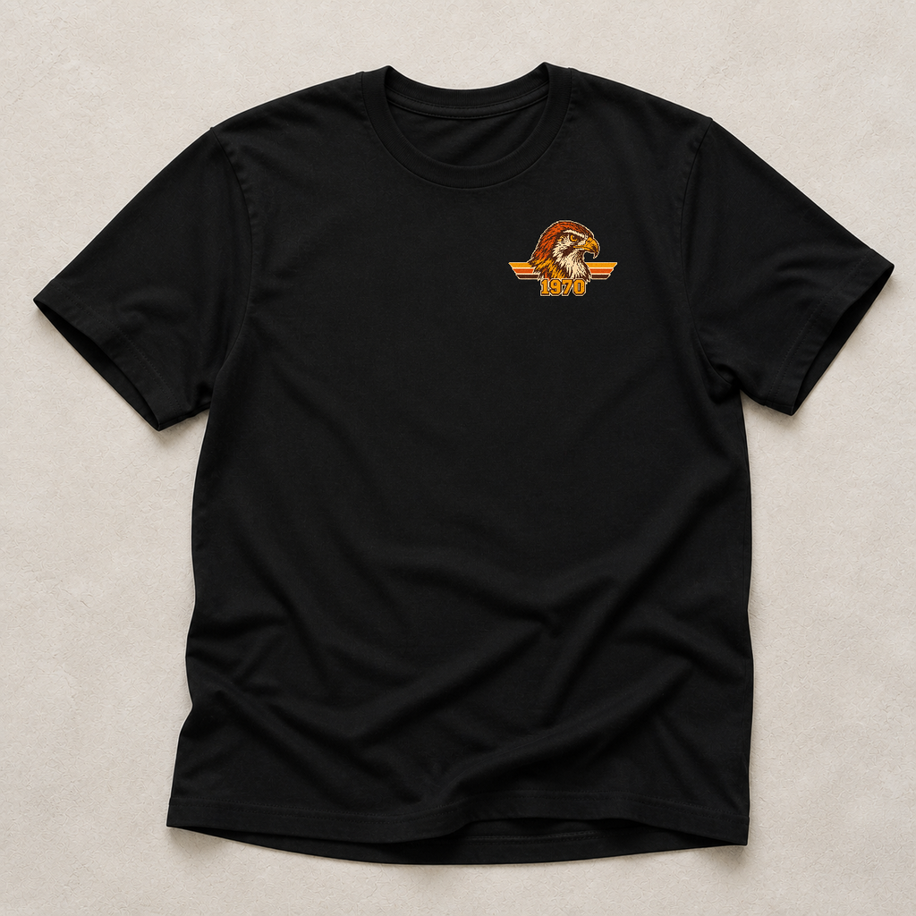 Front chest-print view of Hockinson WA 1970 Heritage Series T-Shirt