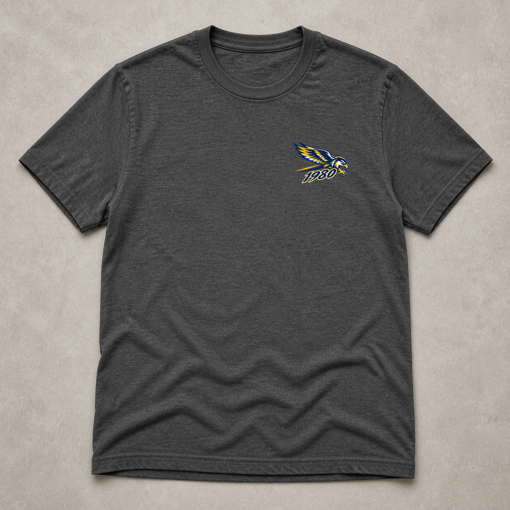 Front chest-print view of Hockinson WA 1980 Heritage Series T-Shirt