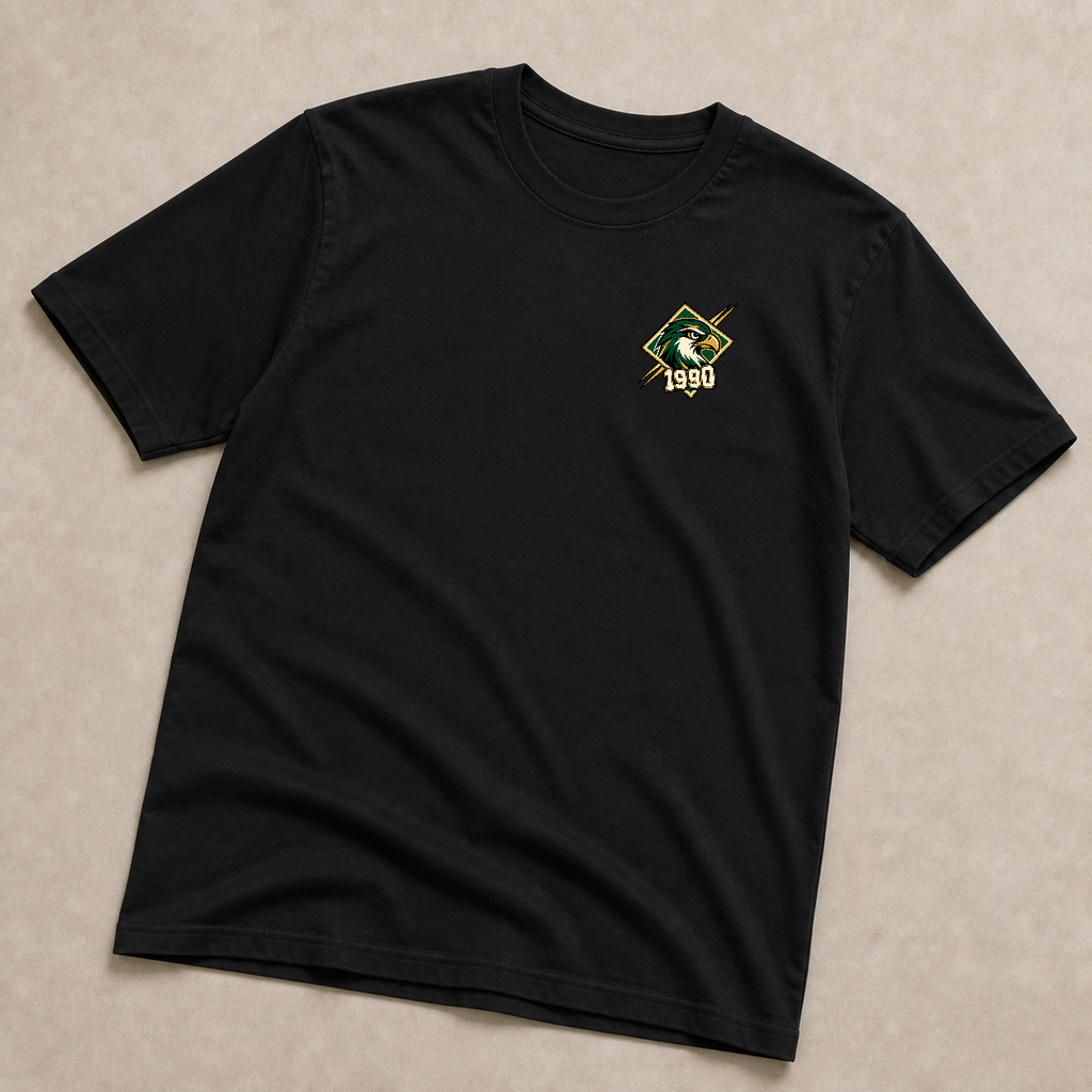 Front chest-print view of Hockinson WA 1990 Heritage Series T-Shirt