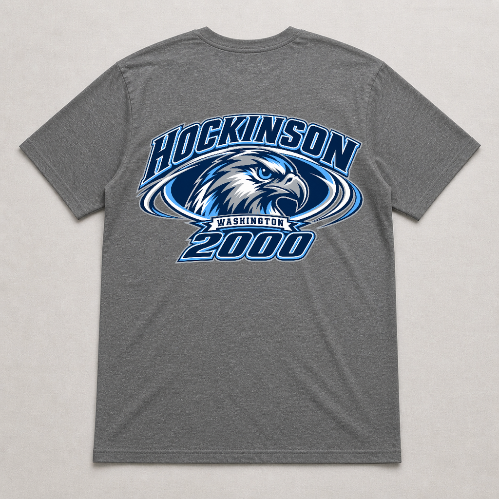 Back print view of Hockinson WA 2000 Heritage Series T-Shirt