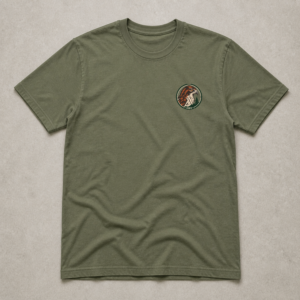 Front chest-print view of Hockinson WA 2020 Heritage Series T-Shirt