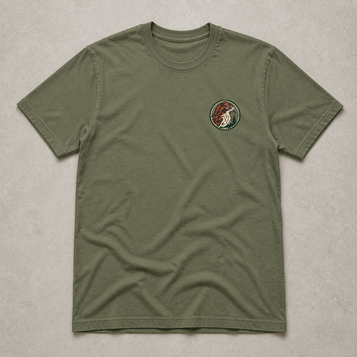 Front chest-print view of Hockinson WA 2020 Heritage Series T-Shirt