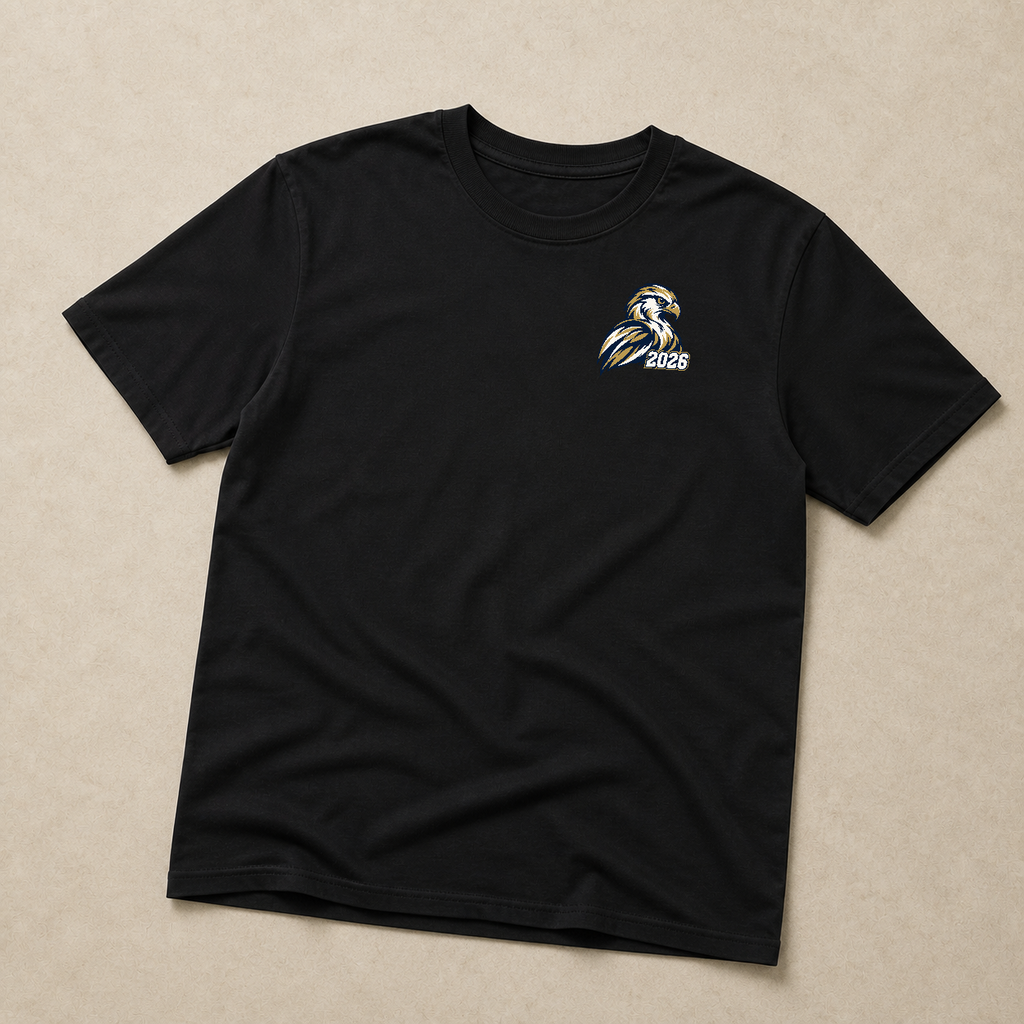Front chest-print view of Hockinson WA 2026 Heritage Series T-Shirt