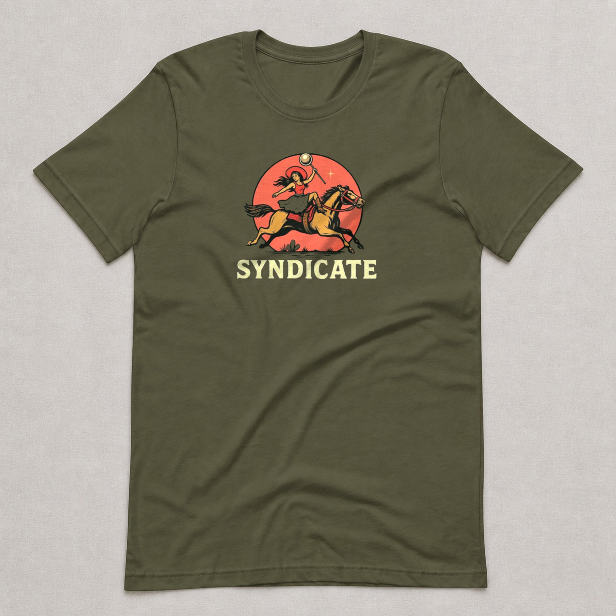 Front print view of The Pinball Club Syndicate Shirt