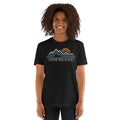 Hockinson WA retro mountain sun line art T-shirt