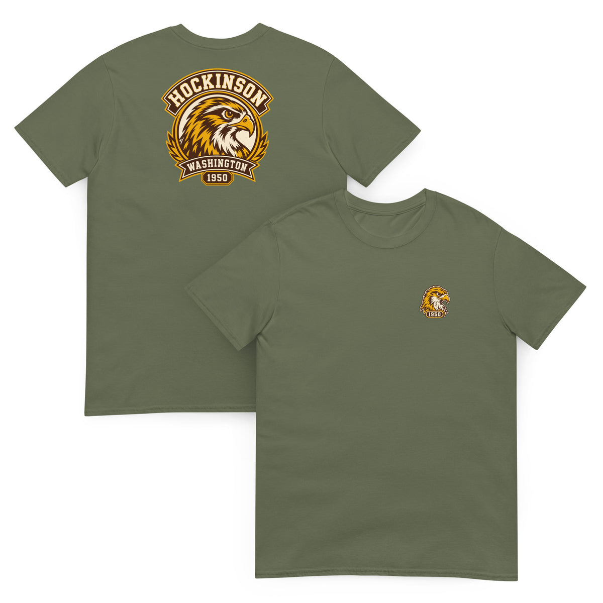 Hockinson Heritage 1950 eagle shirt in military green