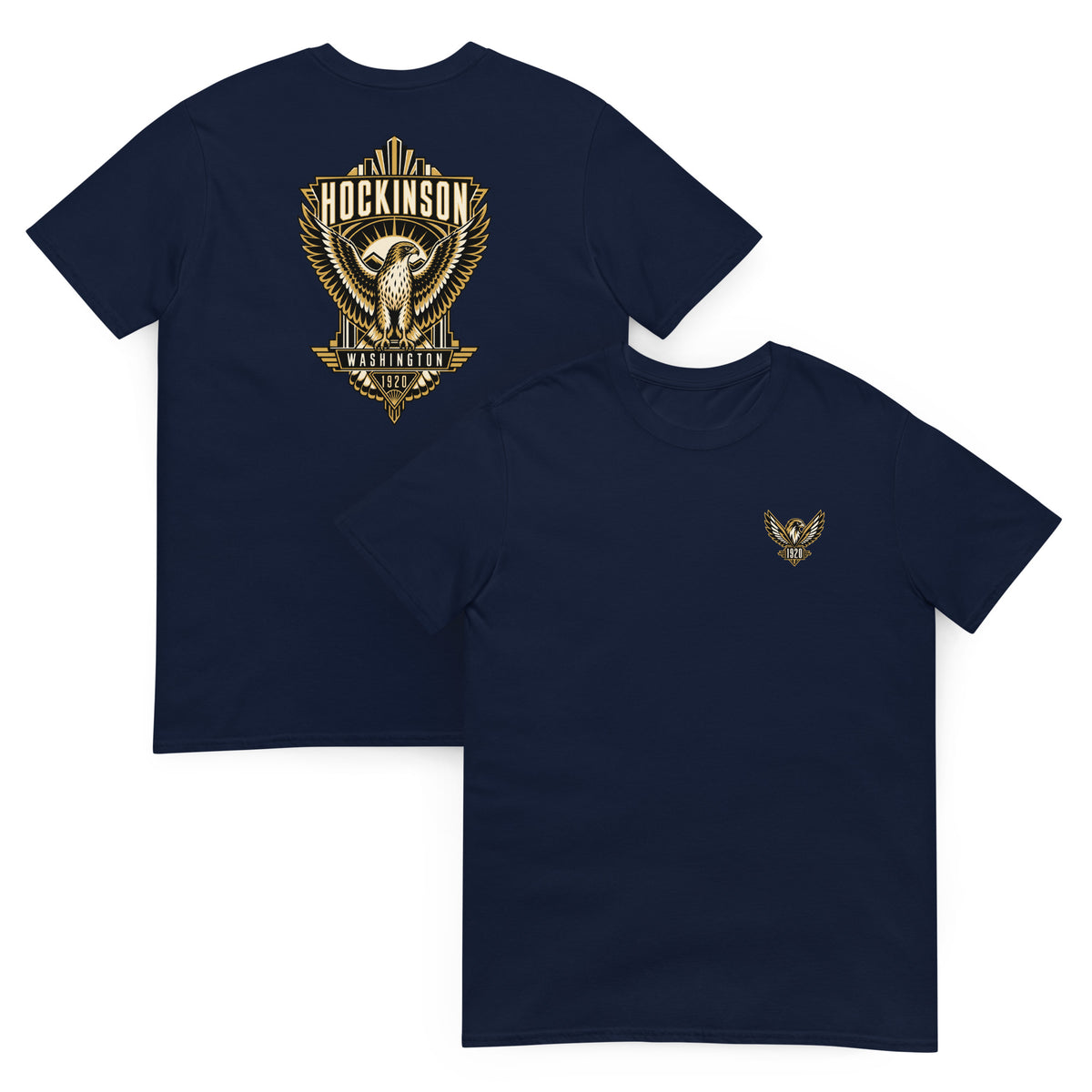 Hockinson Heritage 1920 Art Deco shirt in navy